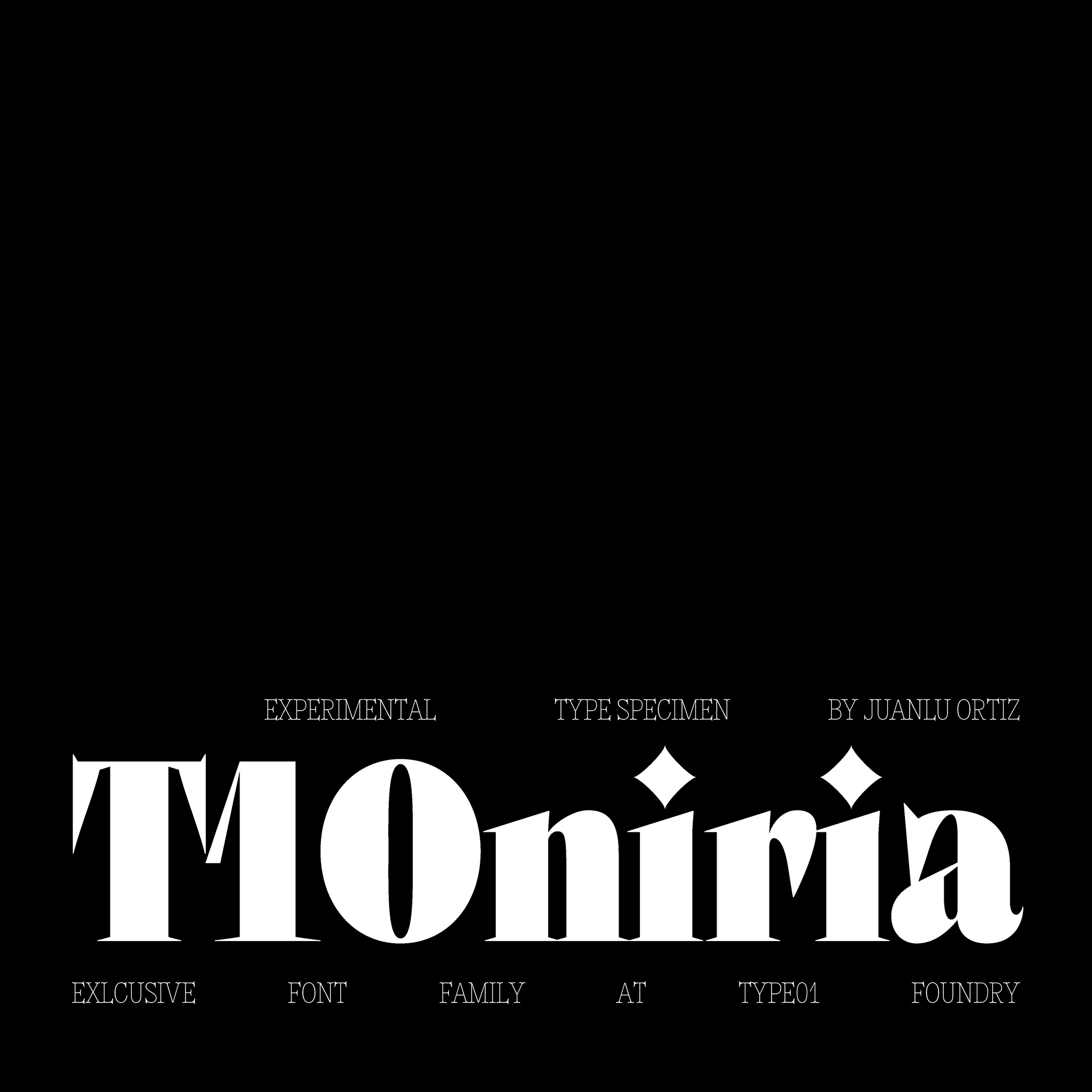 Black background with white text 'T1Oniria' and additional information.