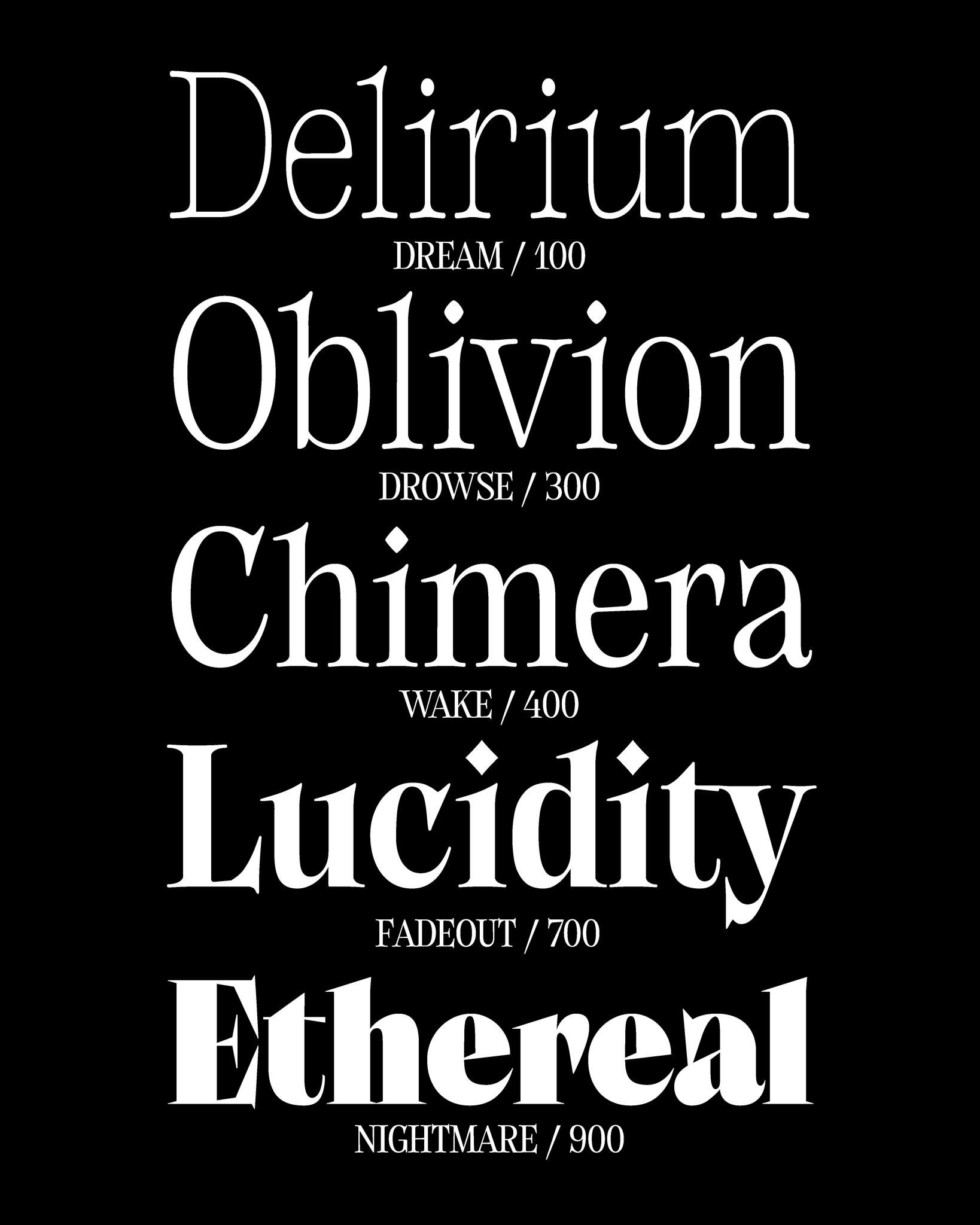 Textual design with word art on a black background